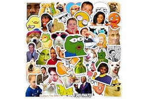 FOCRI 100 adesivi a forma di meme, alla moda, divertenti adesivi motivazionali, per adulti, ragazzi, in vinile, impermeabili