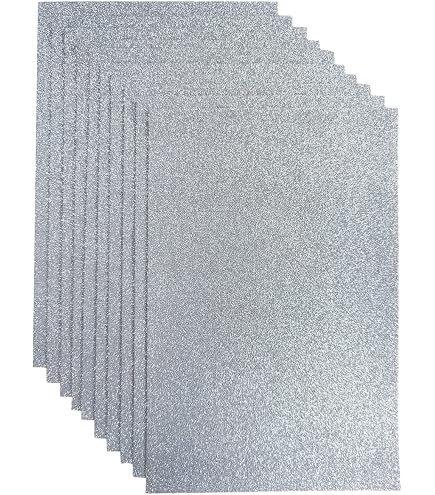 Trimits Glitzer-Filzpackung, 15x15 Cm, Sortierte Farben – Bastelfilz Für Nähen, Kleben & Dekoration