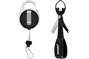 SAMSFX Angelknoten-Bindewerkzeug, Fliegenfischer, Quick Knot Tying Tool, Mono Schnur Clippper, 2PCS in Pack
