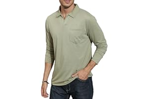 CTU Mens Polo Shirts Classic Golf Tennis T Shirts Casual Long Sleeve Tops