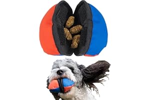Tug-E-Nuff Dog Gear, La Palourde | Jouet Distributeur de Friandises pour Chien Compact avec Mécanisme d'Ouverture Astucieux | Tug Chien Conforme à la Poche et Taille 4,5 Pouces | Boudin Mordant Chien