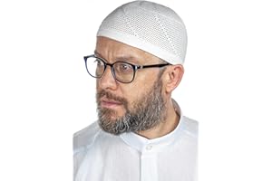 ihvan online Turkish Muslim Lux Knitting Kufi Hats for Men, Taqiya, Takke, Peci, Islamic Caps, Islamic Gifts, Standart Size