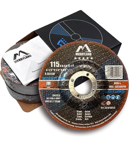 WORKPRO 20x Trennscheiben 115 Mm – 1,2 Mm Dünn, Für Metall, Stahl & Edelstahl, 22 Mm Bohrung