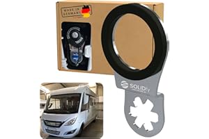 SOLIDfy® - Cierre de seguridad AdBlue de acero inoxidable para Hymer totalmente integrado (apto para: Fiat Ducato, Citroen Jumper, Peugeot Boxer)