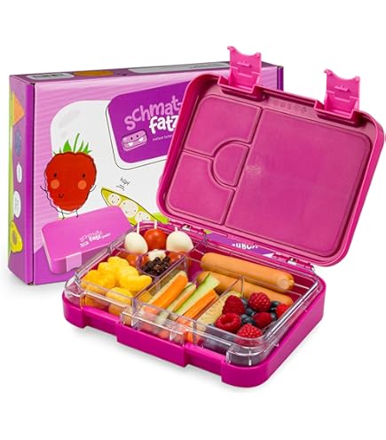 Jarlson® Brotdose Kinder mit Fächern - TONI Lunchbox - Bento Box auslaufsicher – Jausenbox für Kindergarten und Schule - Mädchen und Jungen | Vesperbox | Snackbox (EINHORN 2.) 0