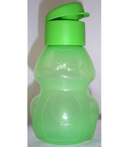 Tupperware Borraccia Per Bambini 350ml A Forma Di Rana - Verde, Ecologica, Lavabile In Lavastoviglie