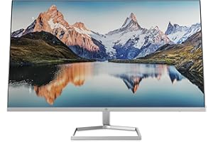 HP M32f Monitor - 31,5 Zoll Bildschirm, 75Hz, 7ms Reaktionszeit, VGA, 2xHDMI 1.4, AMD Freesync, silber/schwarz