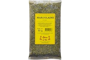 Marjolaine Entière 50g - Epice d'Or, Feuilles 100% Naturelles, Sans Colorant, Sans Additifs, Sans Arôme Artificiel, Sans Conservateur