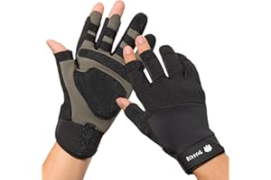 FitsT4 Sports Guanti da vela, da uomo, per kayak, per vela, yacht, vela, pagaia, pesca, dinghy, gommone