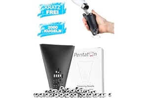 Pentaton - Perle di pulizia in acciaio inox, perle di pulizia riutilizzabili per vasi, caraffe e bottiglie thermos, set pulizia vetri (2000 pezzi)