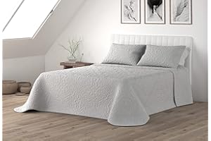 Victorio & Lucchino Colcha Bouti 3D Termosellada Modelo Arianna (Gris, 90 cm)