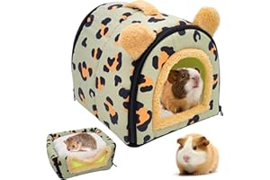 VEGENA Casa per Porcellini d'India, Cavia, Criceti e Piccoli Animali - Cuccia Lavabile per Conigli Nani, Cincillà