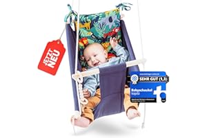 ISIPISI LEBE ENTSPANNTER isipisi Babyschaukel | Baby Wippe für Babys von 6 Monate - 5 Jahre | Baby Schaukel Indoor & Outdoor mit OekoTex 100 Siegel | Baby Sachen für Neugeborene & Säuglinge | (Dchungel)
