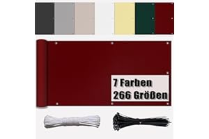 UFAMILUK brise vue balcon jardin Imperméable cache balcon brise vue occultant toile Crème Solaire protection balcon chat pour balcon terrasse exterieur jardin Vert Gris Anthracite Blanc 1m 1m20 hauteur