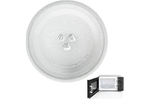 VAVICRAP Mikrowellenteller, 24.5cm Mikrowelle Drehteller Ersatz Universal Mikrowellenteller Mikrowelle Teller mit 3 Fixierern Universal Drehteller für Mikrowelle Drehscheibe für Mikrowellen