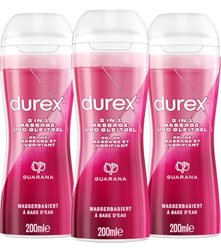 Durex 2-in-1 Massage Aloe Vera Gleitgel, 600 ml, pflegend & sanft