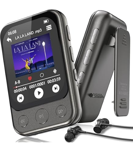 MP3-muziekspeler, 128M Liedkaart Draagbare Mini-muziekspeler met Metalen Omhulsel voor Studenten Sport Voortreffelijk Vakmanschap Blauw