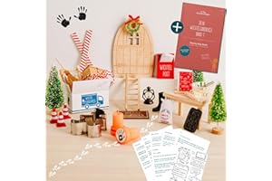 ‎24 TAGE WICHTELZAUBER Wichteltür Set mit Buch als Wichtel Rundum-sorglos-Paket: Wichtelstreiche, Wichtelbriefe für Kinder | Wichteltür - Wichteltür Set mit Briefen - Weihnachtswichtel Komplettset - Adventskalender 2025