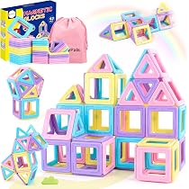 Blocs Magnétiques 150 Pièces – Cubes 2 Cm UV – Construction Créative Pour Enfants 3-8 Ans – Cadeau Noël Anniversaire