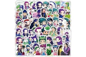 JUSONGKWCP Autocollants Carnets L'Apothicaire, 53 Pcs Maomao Anime Figurine Vinyle DIY Stickers Imperméable Pour Fête, Scrapbooking Ordinateur Portable Skateboard Pour Étudiants Adolescents