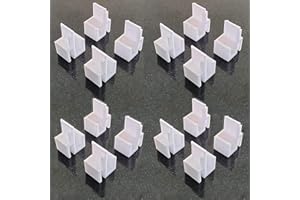 3DREMOTE Lot de 16 Guides pour Porte Coulissante Placard Rails Form/Optimum