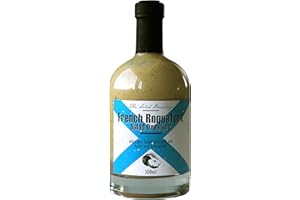 FEUER UND GLAS French Roquefort Dressing (500ml) – Salatdressing Für Feinschmecker – mit Blauschimmelkäse und frischem Apfelpüree – Salatdressing nach französischer Art – von Feuer & Glas