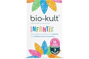 Bio-Kult Infantis 16 Sachets | Probiotic Daily Supplement with 7 Gut Friendly Live Bacteria Strains | Kids, Children & Infants 6m+ | Gluten Free & Vegetarian | Add to Food or Drink
