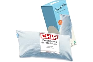 ‎CLOUDPILLO Cloudpillo Kopfkissen 40x80 cm – Ergonomisches Memory-Foam-Kissen für Seitenschläfer, höhenverstellbares Schlafkissen für alle Schlafpositionen, atmungsaktiv und hypoallergen