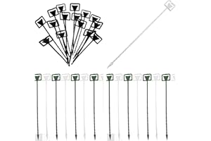 MARIE JAYNES GIFTS Cardette Card Holders Price Displays 23cm Rigid Plastic Green or Clear (Clear x 50)