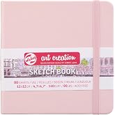 Talens Art Creation Japan Sketchbook, 80 sheets, 12 x 12 cm, pastel pink