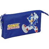 Safta SONIC &ndash; Triple Pencil Case, Children's Pencil Case, Ideal for School-Aged Children, Comfortable and Versatile, Quality