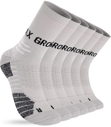 Lot De 10 Paires Chaussettes Sport Coton Bio - Unisexe Noir, Blanc, Gris | Confortable Et Certifié Oeko-Tex