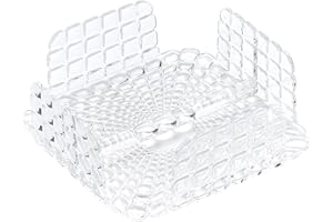 Guzzini - Tiffany, Portatovaglioli Orizzontale Quadrato con Barra Ferma Tovaglioli - Trasparente, 20 x 20 x h7,3 cm - 19870000
