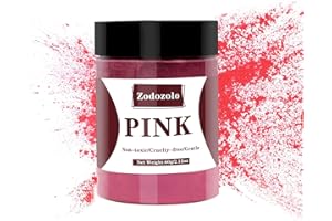 ZODOZOLO Epoxidharz Farbe - 60g Rosa Mica Powder Resin Pigmentpulver für Epoxidharz, Schleim und Andere Handgefertigte DIY