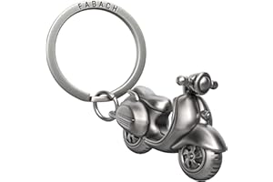 FABACH Vespa Schlüsselanhänger - Geschenk Roller Schlüsselanhänger für Vespafahrer - Geschenke Motoroller Schlüsselanhänger Glücksbringer Fahr vorsichtig