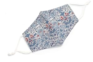 Habac Studio- Liberty of London Mulberry Silk Face Mask, Face Masks Washable UK, Reusable Face Mask, Silk Mask, Masks for Women, Silk Face Covering, Masks Reusable Built in Filter 4 Layers