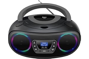 Denver DAB+ Boombox Mit DAB+/FM-Radio, Bluetooth-Funktion,Grey