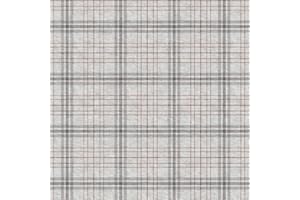 Karina Home Wipe Clean Tablecloth 200cm x 140cm Grey Tartan Check PVC Table Cover Rectangular Wipeable Table Cloth