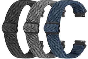 Vodtian Elastyczny pasek do zegarka 16 mm, 18 mm, szybkie zapięcie, nylonowy pasek, regulowany, oddychający, sportowy pasek zastępczy dla kobiet i mężczyzn