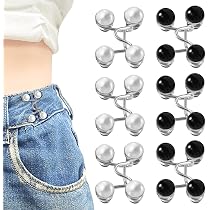 Kit Di 28 Bottoni Stringi Pantaloni In Lega, Clip Regolacintura In 4 Colori, Per Jeans E Gonne, Facili Da Usare