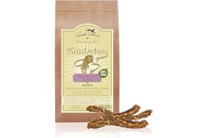 Terra Canis Colli di anatra essiccati - Kautschos, 300g I Masticativi naturali essiccati I Alimento complementare per cani