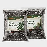 İkili Bitki Bakım Seti 1 Adet 5 Litre Kakt&uuml;s Toprağı + 1 Adet 5 Litre Bitki Toprağı Toprak