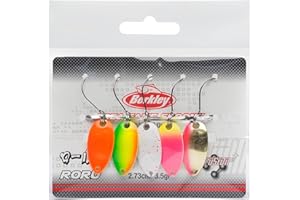 Berkley Area Game Spoons 5 Pack - Piccolo Wobbler Spoon per pesca alla trota e al pesce persico, senza piombo Fusion 19 ganci