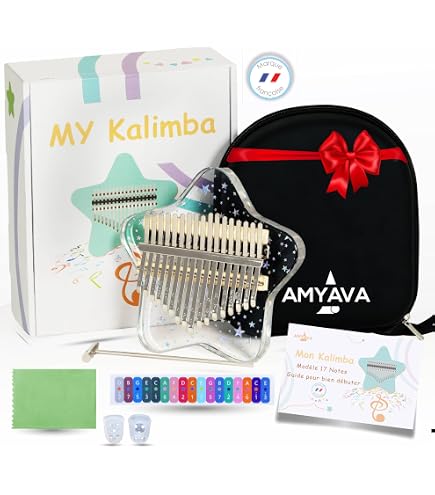 Kalimba Chromatique Seeds 34 Touches - Noyer Noir, Accordage En C - Instrument De Musique Portable Avec Accessoires
