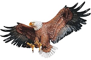 Design Toscano DB43006 Freedom's Pride American Bald Eagle Patriotic Wall Sculpture, Large 78.75 cm, Polyresin, Full Color