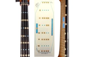 FFG NOTE THE DIFFERENCE Fantástica guía de dedos para violonchelos | Instrumentos musicales de cuerda | Diapasón y diapasón pegatinas para aprender todas las notas | Guía de dedos para violonchelo principiante para