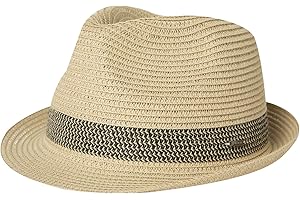 Comhats Unisex Summer Panama Fedora Trilby Straw Sun Hats for Men Women Safari Beach Hat Packable XS-XXXL