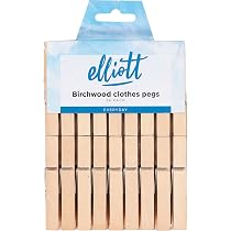 Elliott - Mollette in Legno, Dimensione Media, 36 Pezzi : Amazon ...