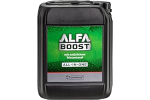 Growsartig ALFA Boost All-IN-ONE Pflanzen-Booster mit Triacontanol 5 Liter. Für Blüte, Wachstum und Bewurzelung. Steigert den Ertrag. Biozertifiziert.