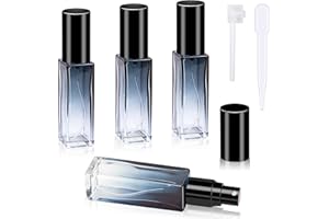 Heveer Atomizer perfum wielokrotnego napełniania rozpylacz perfum 10 ml 4 sztuki przenośny rozpylacz perfum podróżny uchwyt na perfumy do podróży na imprezę codzienne życie